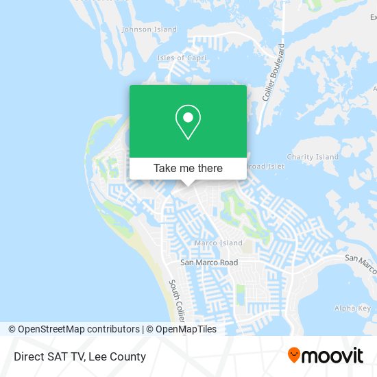 Direct SAT TV map