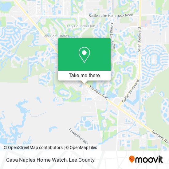 Casa Naples Home Watch map