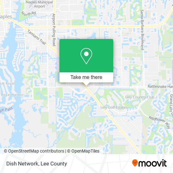 Mapa de Dish Network
