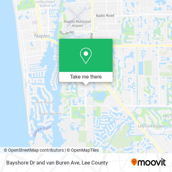 Mapa de Bayshore Dr and van Buren Ave