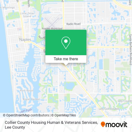 Collier County Housing Human & Veterans Services map