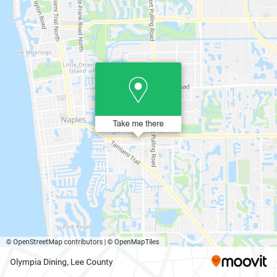 Olympia Dining map