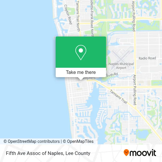 Fifth Ave Assoc of Naples map