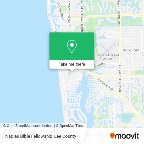 Mapa de Naples Bible Fellowship