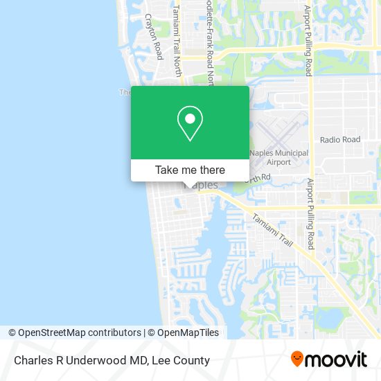 Charles R Underwood MD map