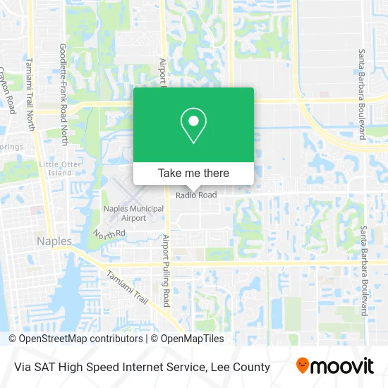Via SAT High Speed Internet Service map