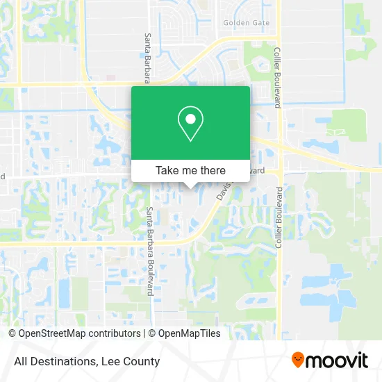 All Destinations map