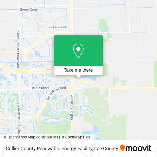 Collier County Renewable Energy Facility map