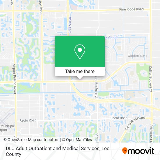 DLC Adult Outpatient and Medical Services map