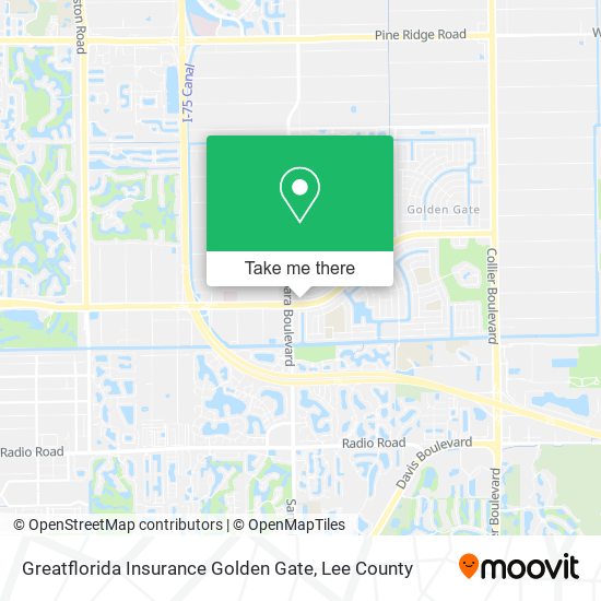 Greatflorida Insurance Golden Gate map