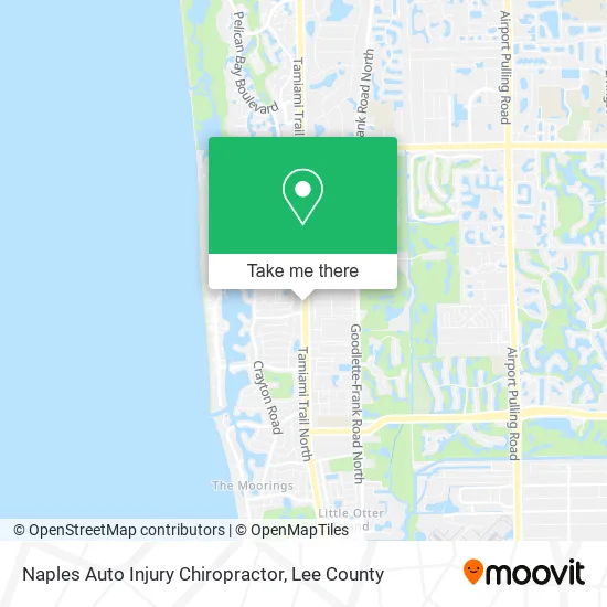Naples Auto Injury Chiropractor map