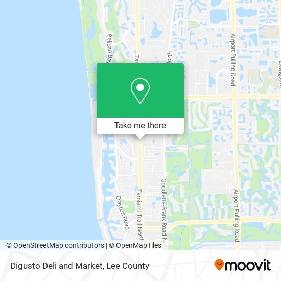 Digusto Deli and Market map