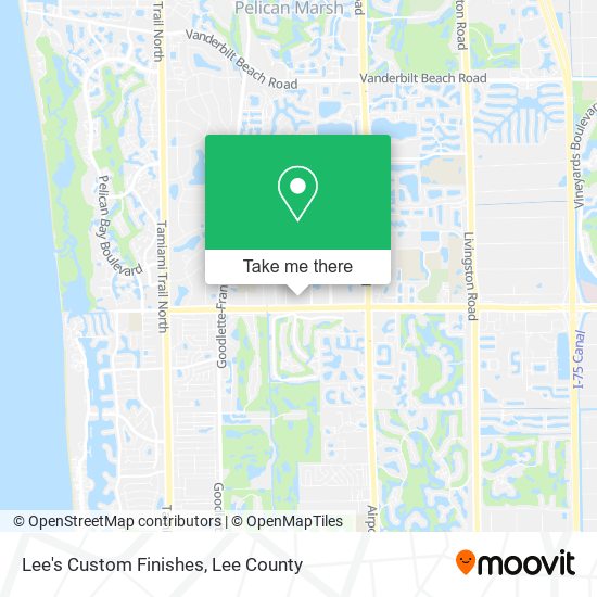 Lee's Custom Finishes map