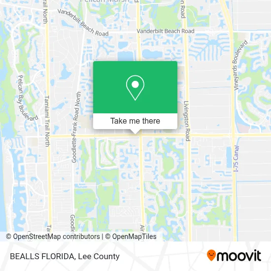 BEALLS FLORIDA map