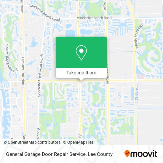 Mapa de General Garage Door Repair Service