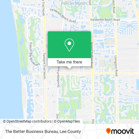 Mapa de The Better Business Bureau