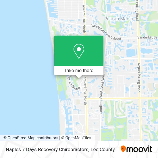 Naples 7 Days Recovery Chiropractors map