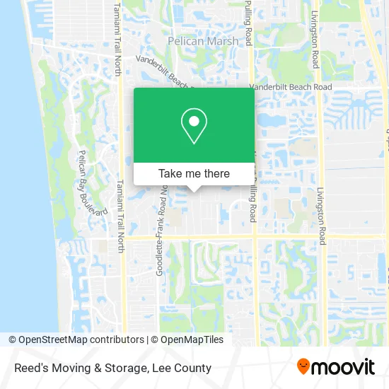 Reed's Moving & Storage map