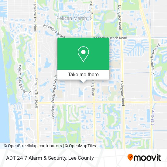 Mapa de ADT 24 7 Alarm & Security