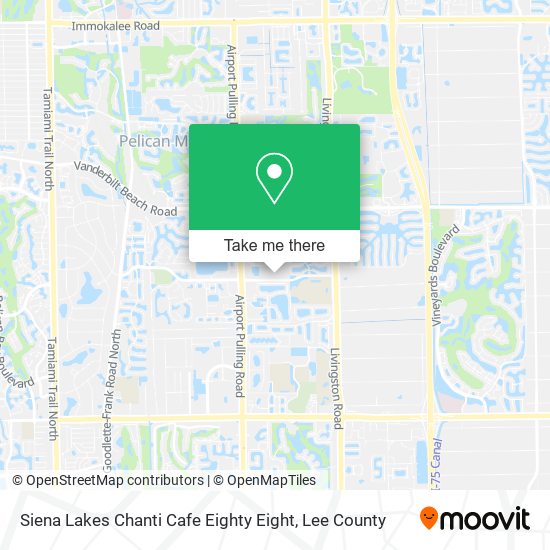 Mapa de Siena Lakes Chanti Cafe Eighty Eight