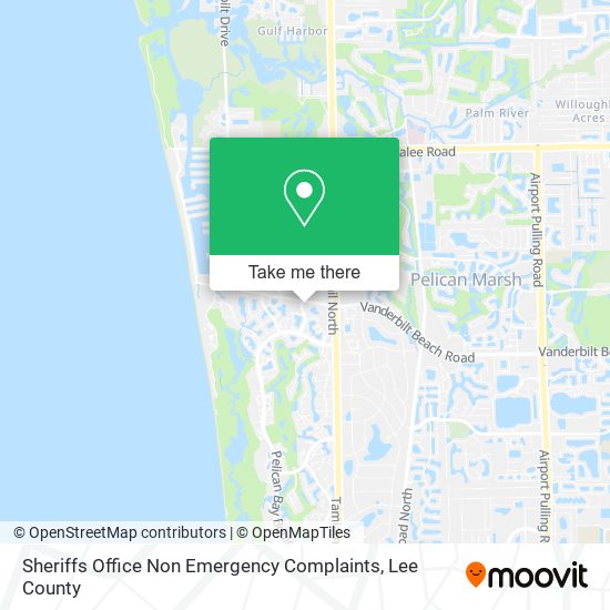 Sheriffs Office Non Emergency Complaints map