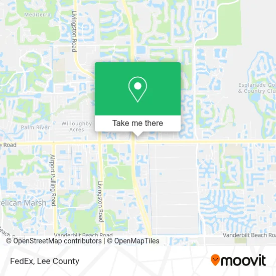 FedEx map