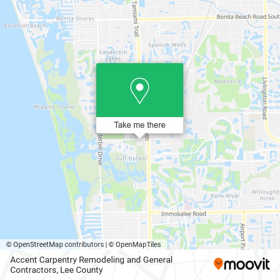 Accent Carpentry Remodeling and General Contractors map