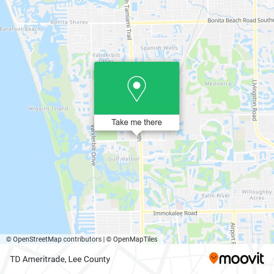 TD Ameritrade map