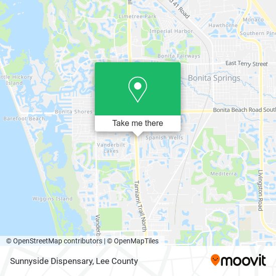 Sunnyside Dispensary map