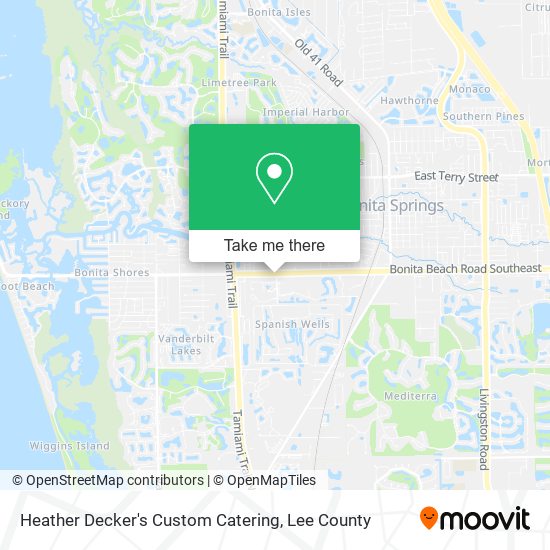 Heather Decker's Custom Catering map