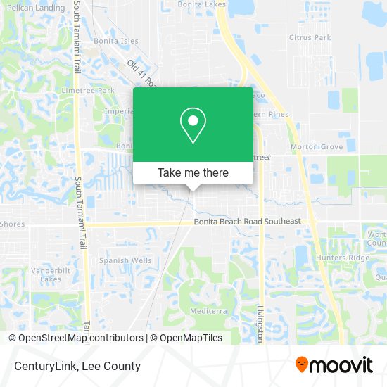 Mapa de CenturyLink