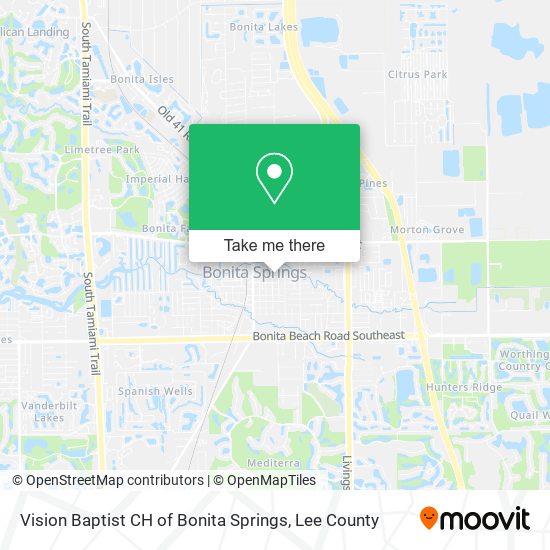 Mapa de Vision Baptist CH of Bonita Springs