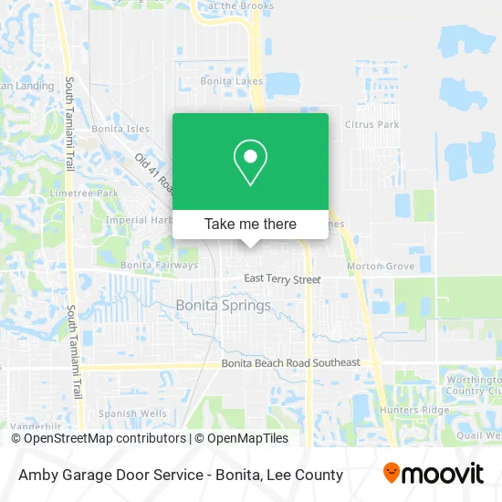 Amby Garage Door Service - Bonita map
