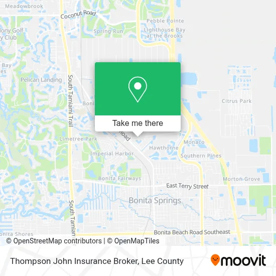 Thompson John Insurance Broker map