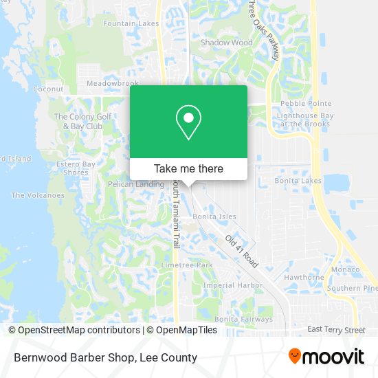 Mapa de Bernwood Barber Shop