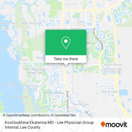 Mapa de Kostioukhina Ekaterina MD - Lee Physician Group Internal