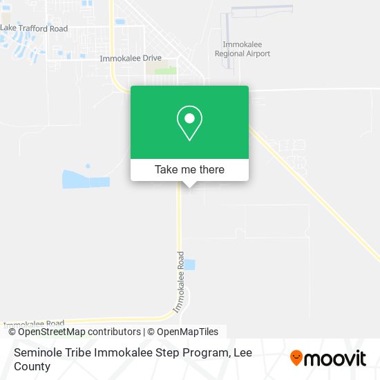 Seminole Tribe Immokalee Step Program map