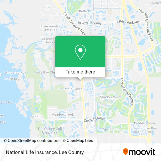 National Life Insurance map