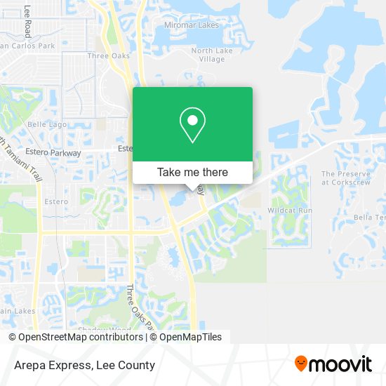 Mapa de Arepa Express