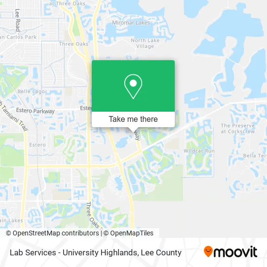 Lab Services - University Highlands map