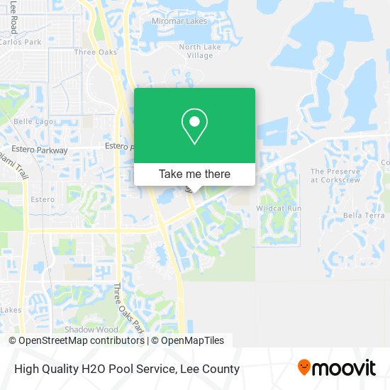 High Quality H2O Pool Service map