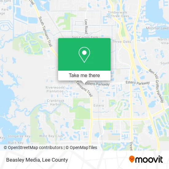 Mapa de Beasley Media