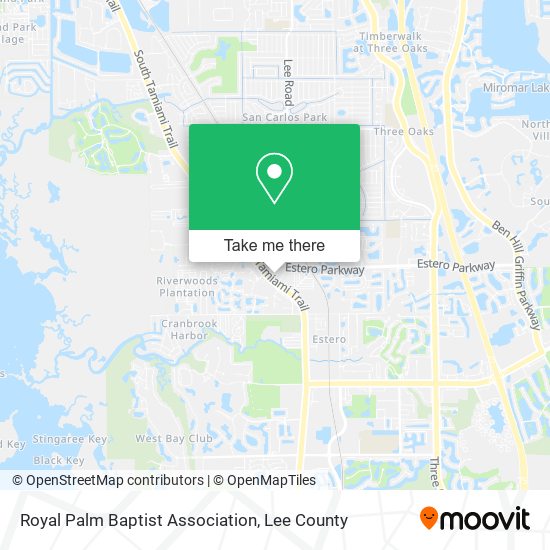 Royal Palm Baptist Association map