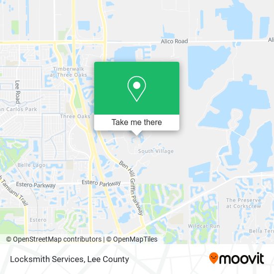 Locksmith Services map