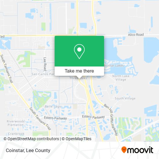 Mapa de Coinstar