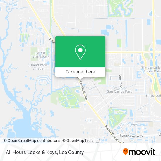 All Hours Locks & Keys map