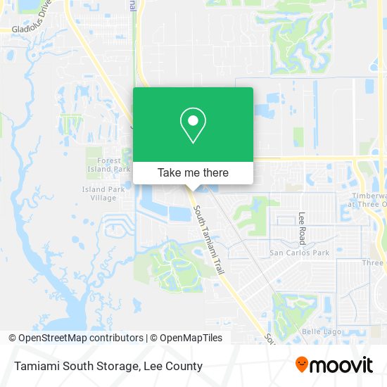 Tamiami South Storage map