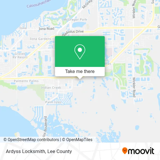 Ardyss Locksmith map