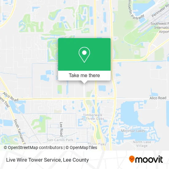 Live Wire Tower Service map