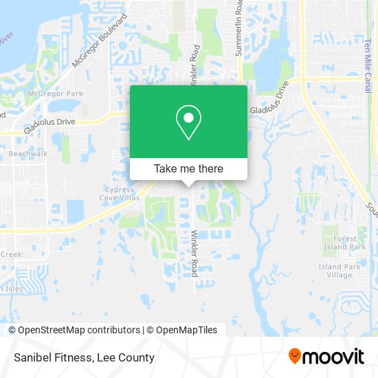 Sanibel Fitness map